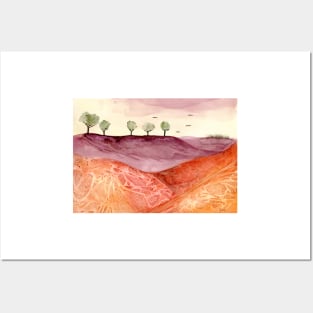 Abstract Landscape Posters and Art